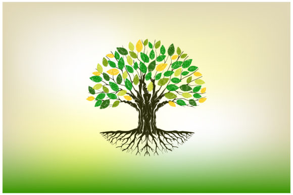 Abstract Circular Tree Illustrations: A Designer's Guide