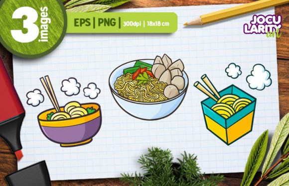 Adorable Noodle Illustrations: A Designer's Delight for Creative Projects