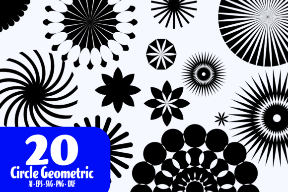 Circle Geometric Illustrations: 20 Vector Designs for Modern Brands