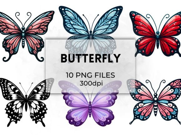 Enchanting Butterfly Clipart for Digital Creators