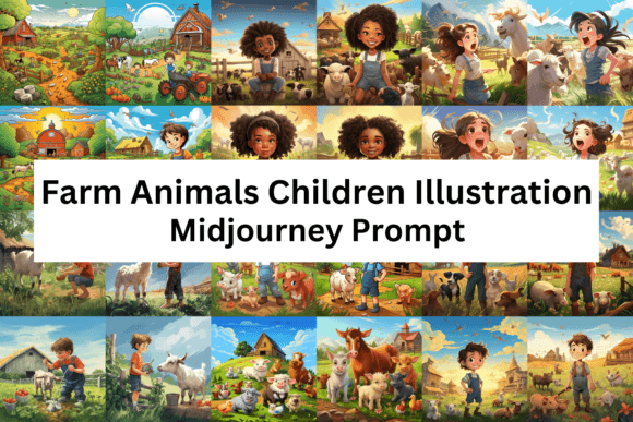 Farm Animals Children Illustrations: Design Guide