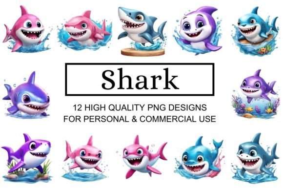 Make a Splash: Using Funny Sharks Illustrations in Design