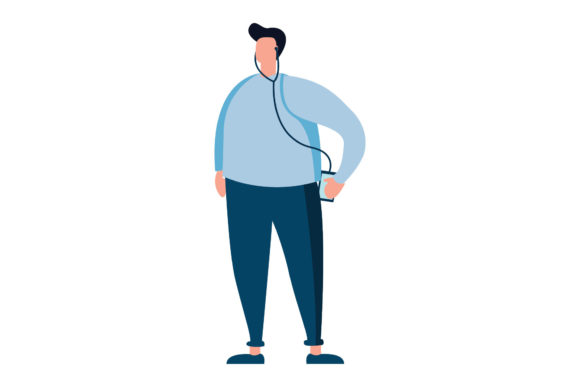 Man Listening to Music Illustrations: Capturing the Joy of Sound