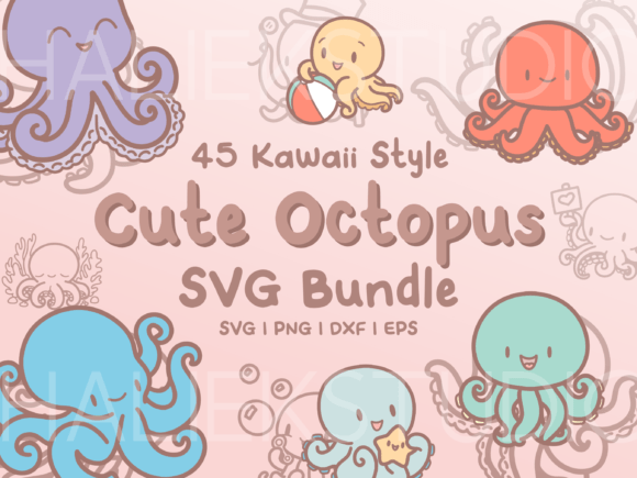 Octopus SVG Illustrations: Your Guide to Kawaii Design Assets