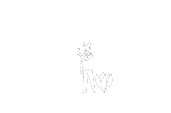 Person Line Illustrations: Your Go-To Vector Design Graphic