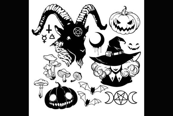 Spooky Season Design Assets: Unlocking the Set of Halloween Illustrations