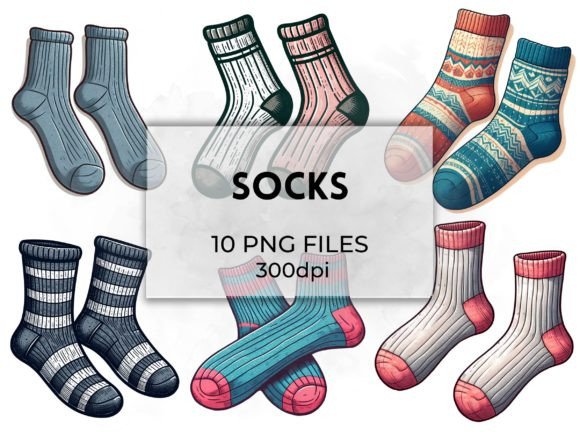 Step Into Style: The Socks Illustrations Collection