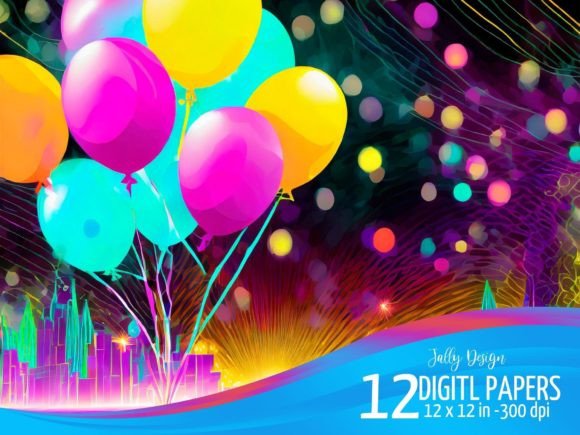 Unleash Joy: Using Colorful Birthday Balloons Illustrations