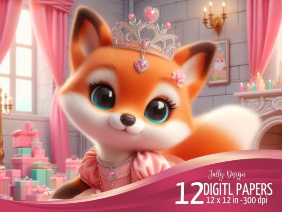 Unleashing Creativity with Cute Baby Fox Princess Illustrations